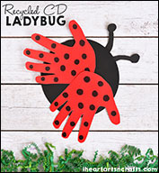 CD Ladybug Craft